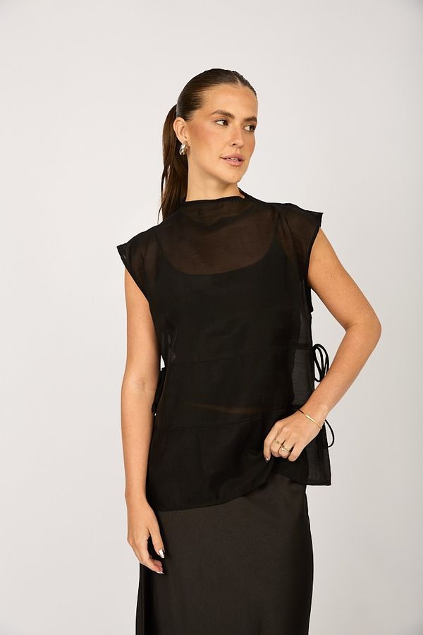 Foto do produto BLUSA ORGANZA FADE - PRETO