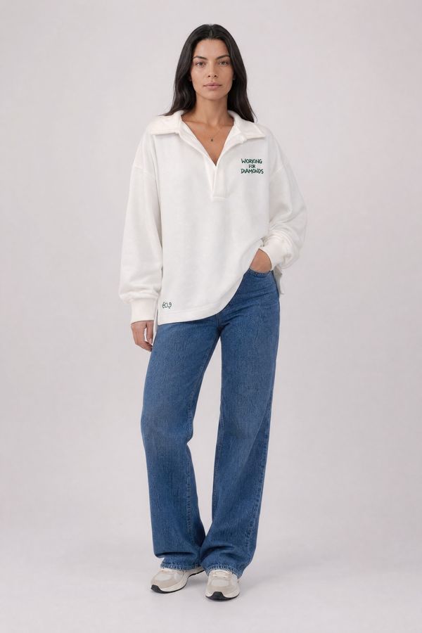 Foto do produto BLUSA POLO COLAB ECLE - OFF WHITE