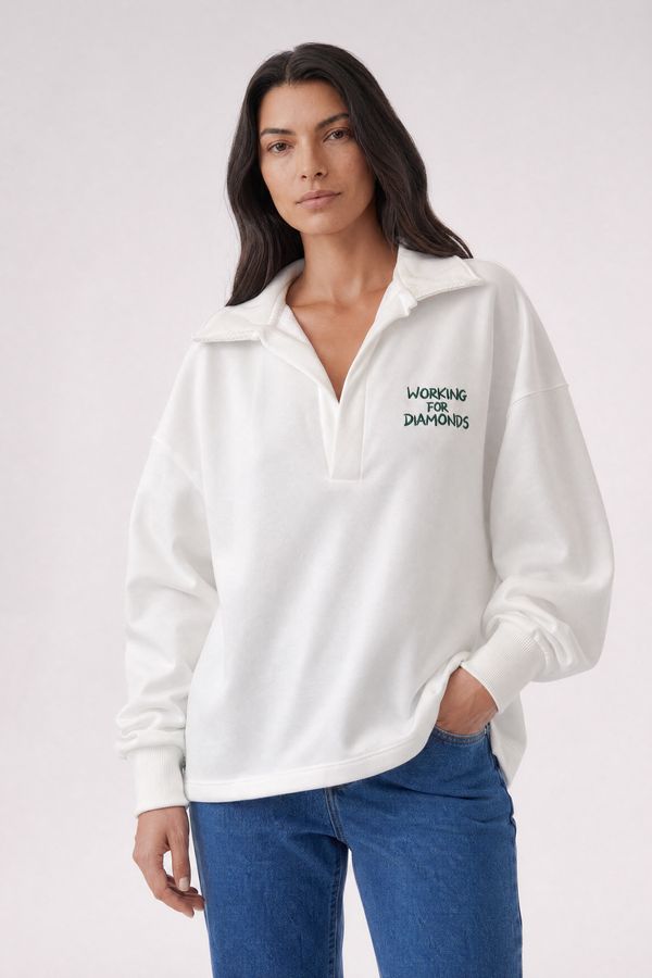 Foto do produto BLUSA POLO COLAB ECLE - OFF WHITE