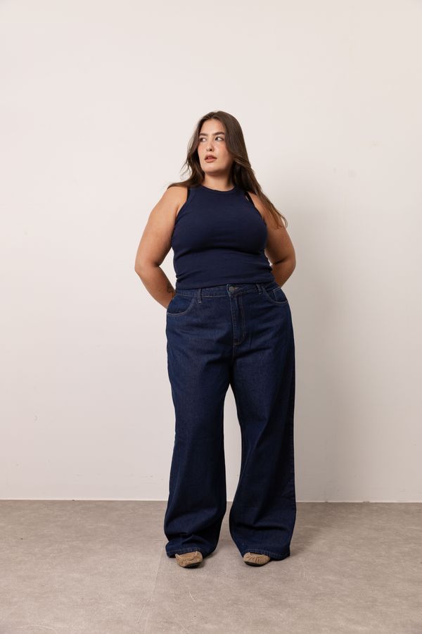 Foto do produto CALÇA JEANS MODELO 01 - AZUL ESCURO