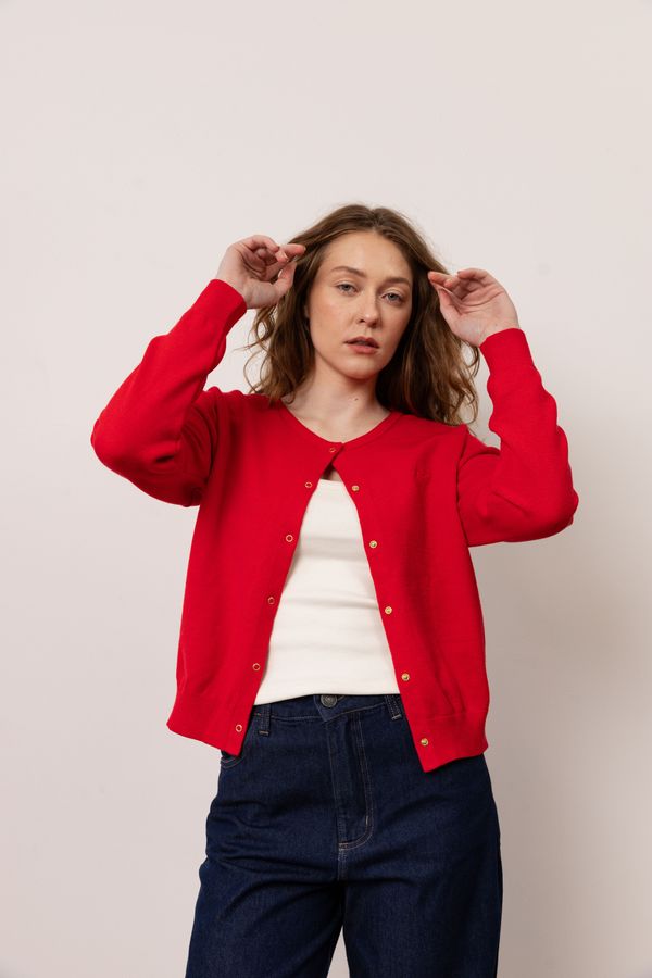 Foto do produto CARDIGAN TRICOT CORE - VERMELHO