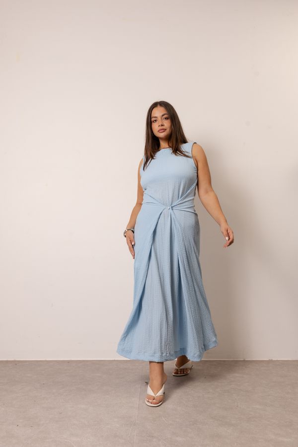 Foto do produto VESTIDO MEMÓRIA - AZUL CELESTE