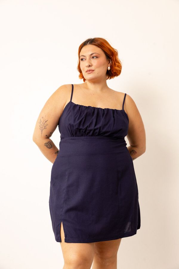 Foto do produto VESTIDO MIAMI CURTO - AZUL PROFUNDO