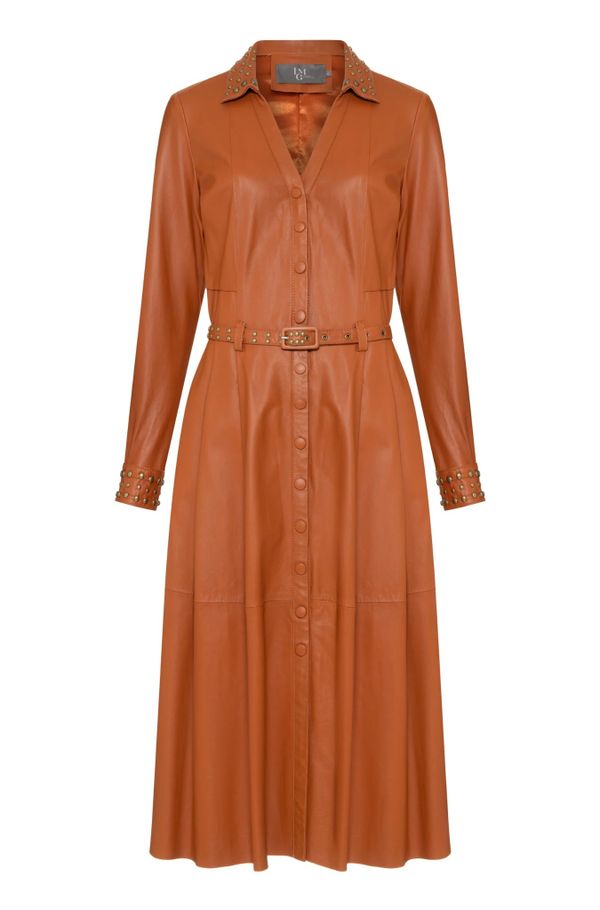 Foto do produto VESTIDO MILĀO COURO TACHAS