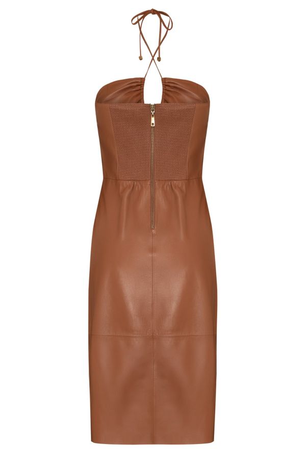 Foto do produto VESTIDO SERRES MIDI COURO