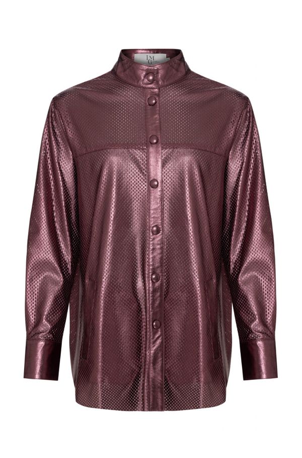 Foto do produto CAMISA SCALLA PERFUROS COURO METALIZADO