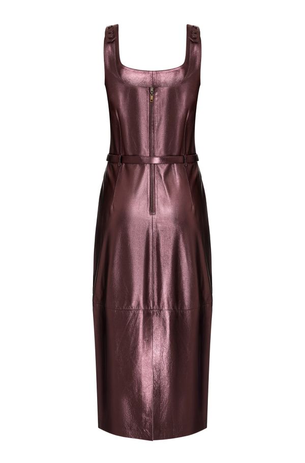 Foto do produto VESTIDO MARILIA COURO METALIZADO