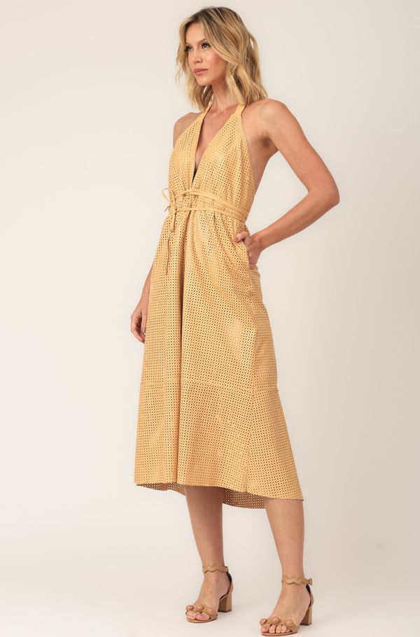 Foto do produto VESTIDO MARGOT PERFUROS COURO