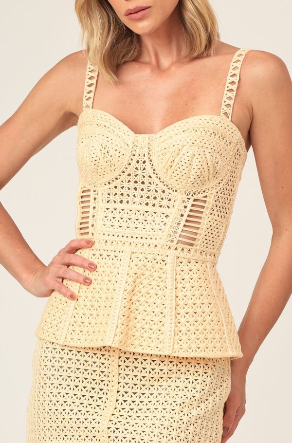 Foto do produto TOP RAVENA PEPLUM