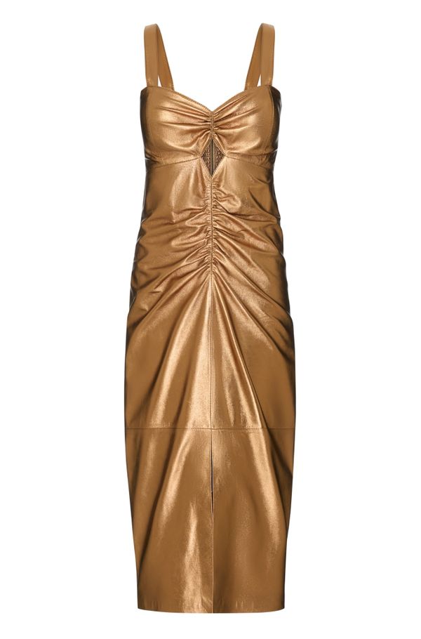 Foto do produto VESTIDO JUJU COURO METALIZADO 