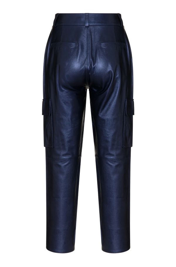 Foto do produto CALÇA DIANA CARGO COURO METALIZADO