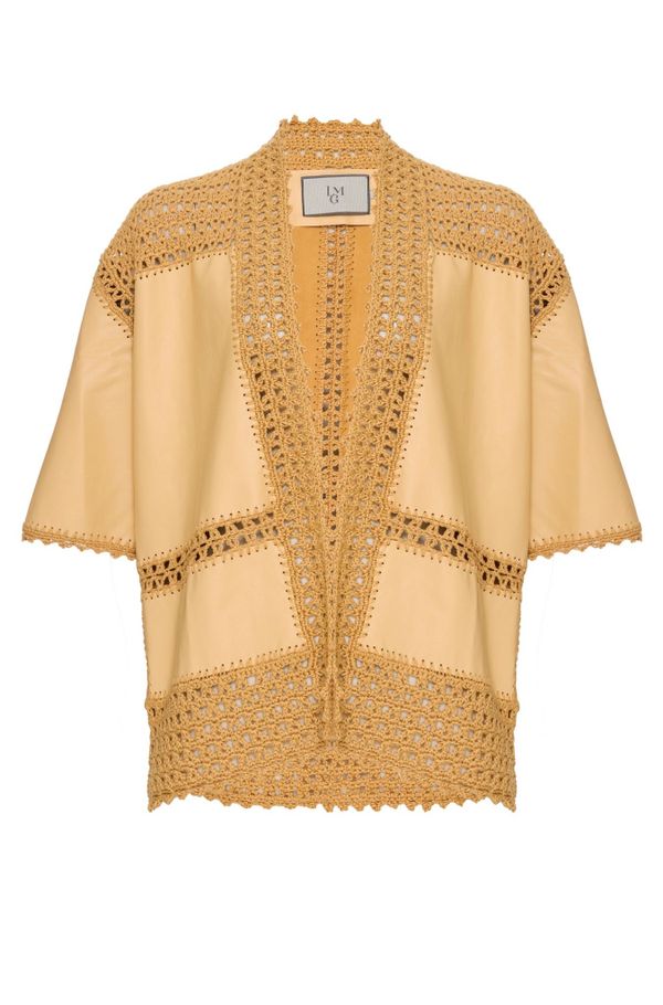 Foto do produto CASAQUETO PRISCILA BORDADO COURO
