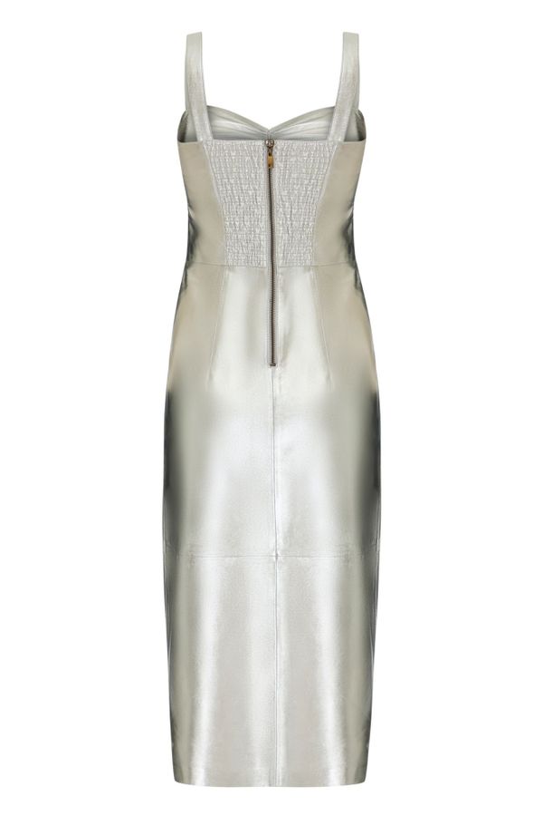 Foto do produto VESTIDO JUJU COURO METALIZADO 