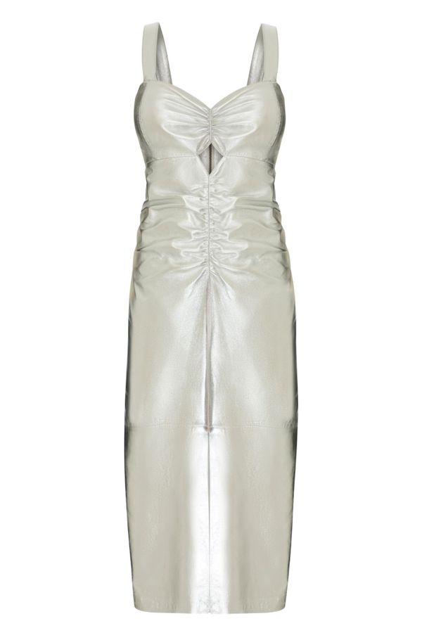 Foto do produto VESTIDO JUJU COURO METALIZADO 