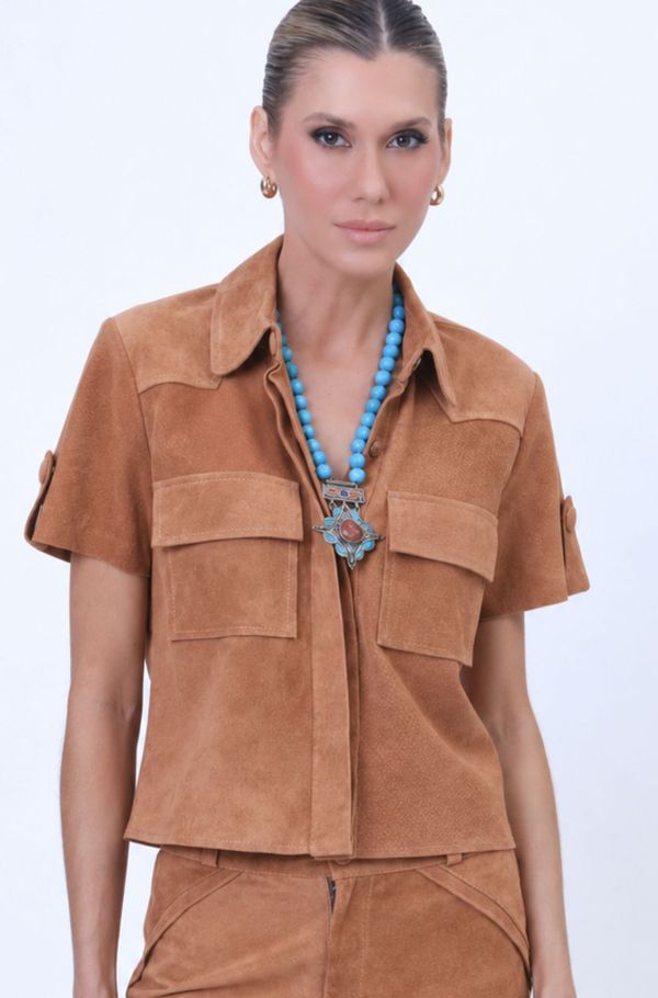 Foto do produto CAMISA BIANCA LISA CAMURÇA