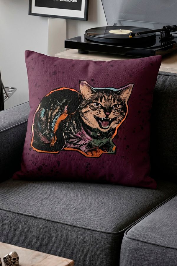Foto do produto CAPA DE ALMOFADA GATO BRABO