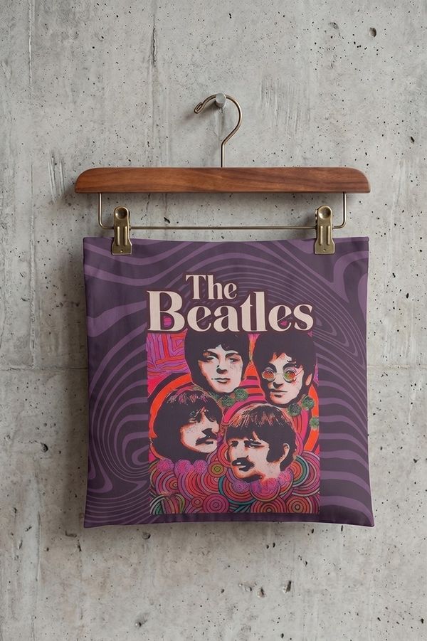 Foto do produto CAPA DE ALMOFADA BEATLES