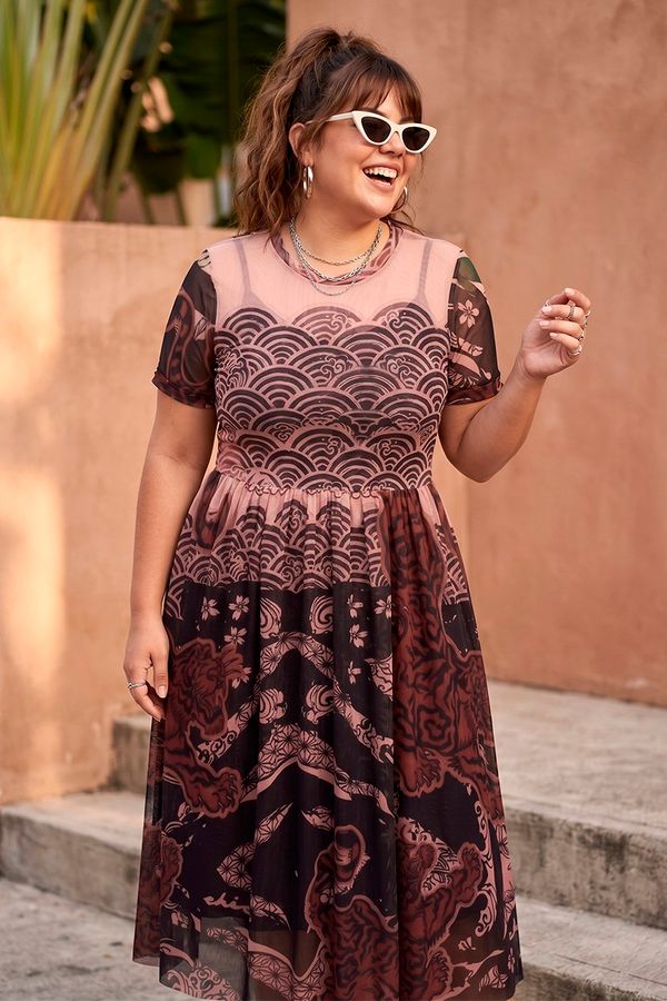 Foto do produto VESTIDO TULE TIGRE ORIENTAL