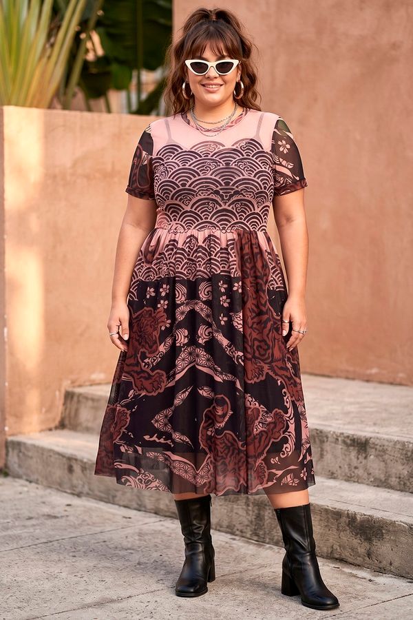 Foto do produto VESTIDO TULE TIGRE ORIENTAL