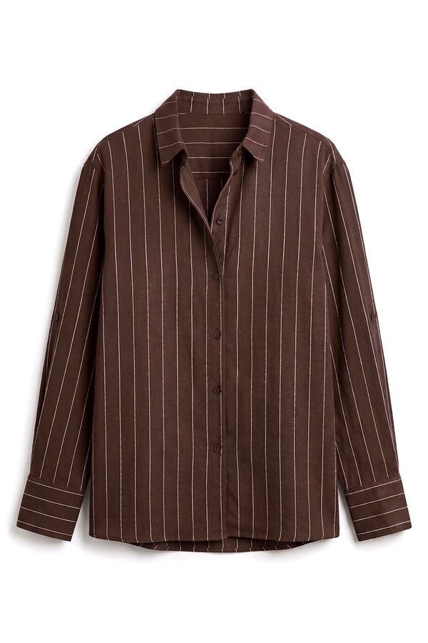 Foto do produto CAMISA CHIC RISCA CAFÉ