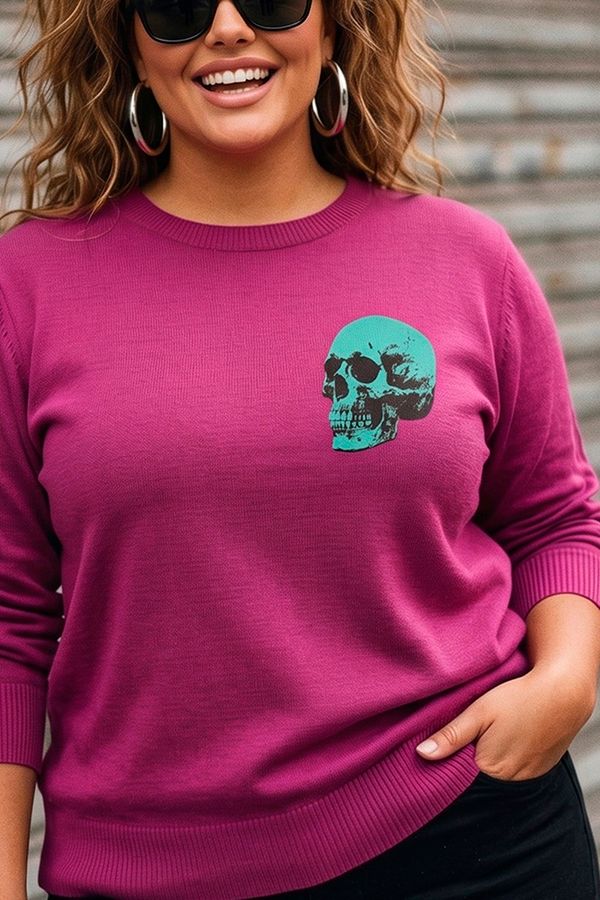 Foto do produto BLUSA TRICOT MODAL CAVEIRA VERDE