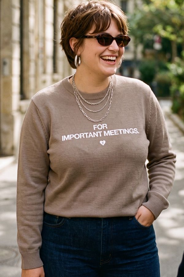 Foto do produto BLUSA TRICOT MODAL AREIA MEETINGS