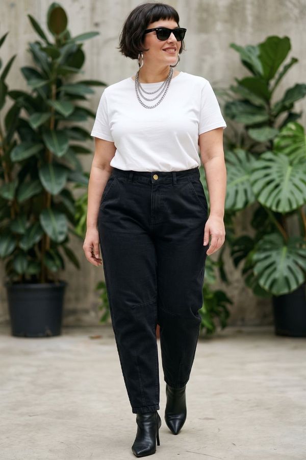 Foto do produto CALÇA BARREL PRETA - 20% OFF