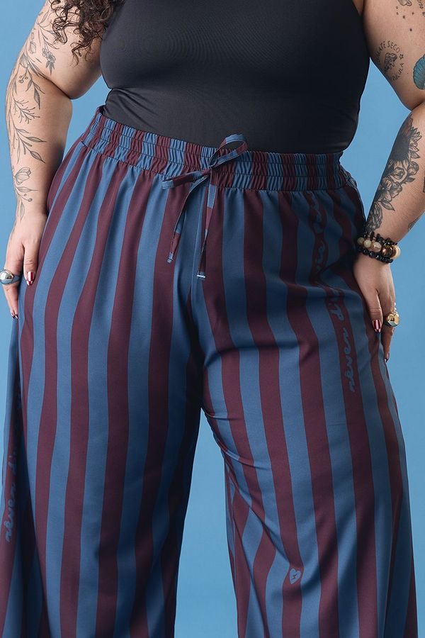 Foto do produto PANTALONA CHIC LISTRADA AZUL