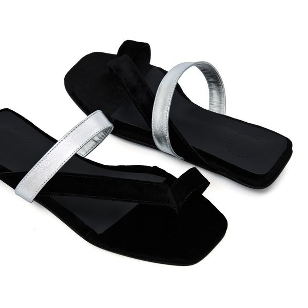 Foto do produto FLAT PITTI PRATA E PRETO 