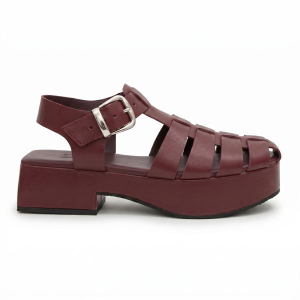 Foto do produto FISHERMAN FLATFORM COURO BORDÔ
