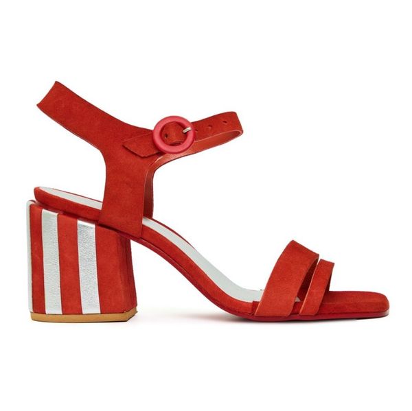 Foto do produto SALTO STRIPE MOOD CAMURÇA CORAL