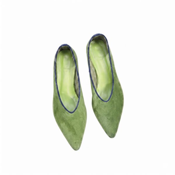 Foto do produto SAPATILHA GLORINHA VERDE COM AZUL 