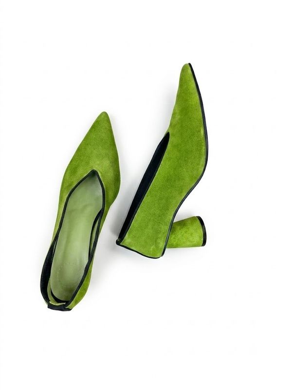 Foto do produto SCARPIN GLORINHA VERDE COM AZUL 