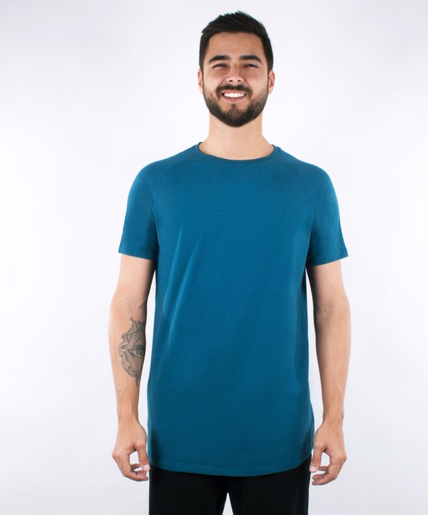 Camiseta Cotton Edge - Azul