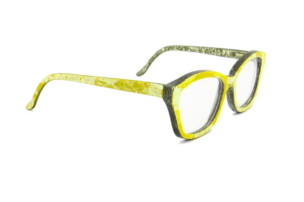 Óculos Veredas - Amarelo com Branco/Amarelo Mare