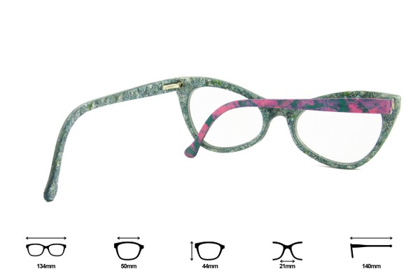 Óculos Emas - Rosa com Verde/Verde Mare