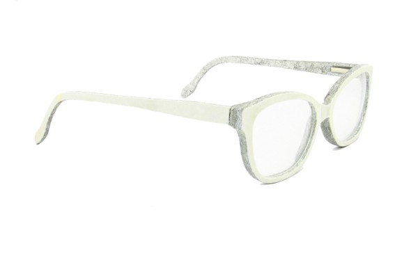Óculos Cariri - Branco Sólido/Branco Mare