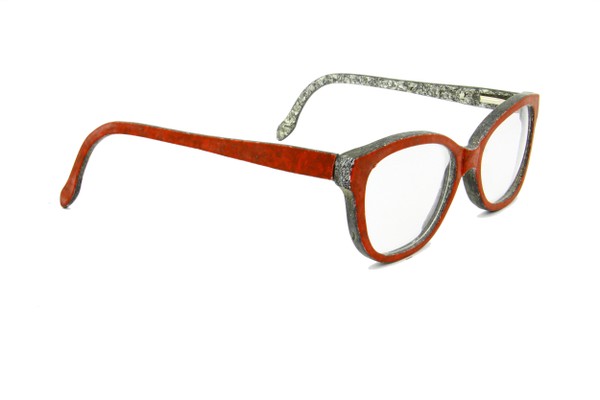 Óculos Cariri - Vermelho Sólido/Cinza Mare