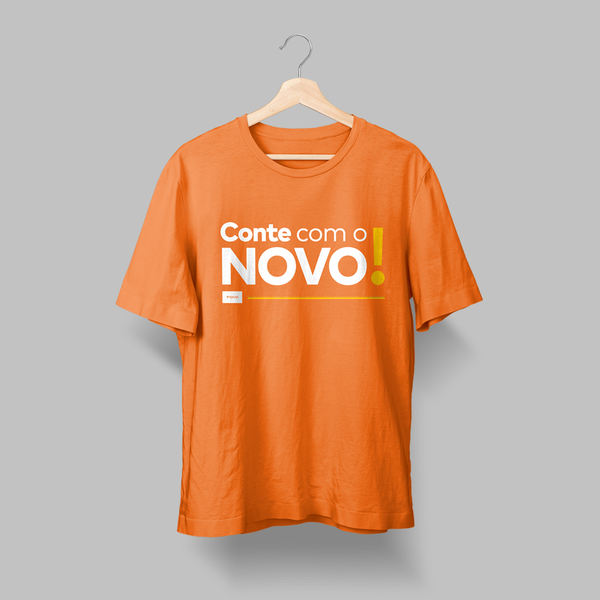 Foto do produto Camiseta Conte com o NOVO Laranja (Unissex)