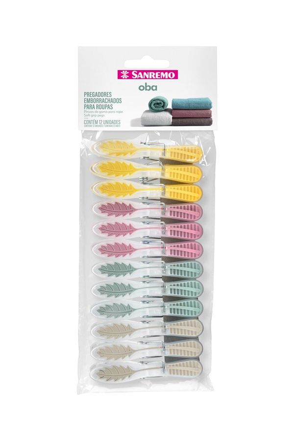 Foto do produto PREGADOR DE ROUPAS PP/TPE SANREMO | PINZAS PARA LA ROPA PLÁSTICO PP/TPE SANREMO | PLASTIC CLOTHES PEG SANREMO