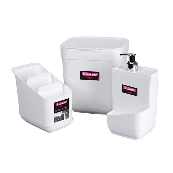 Foto do produto CONJUNTO LINHA PIA BCO PLASTICO SANREMO