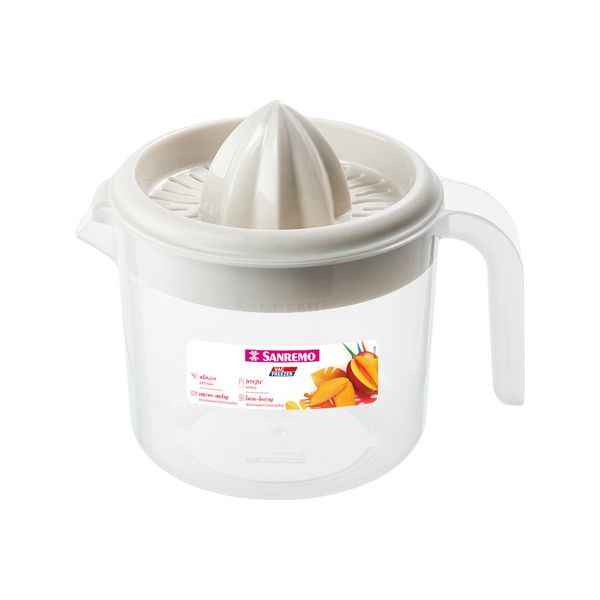 Foto do produto ESPREMEDOR FRUTAS PLÁSTICO SANREMO 1L | EXPRIMIDOR DE FRUTAS PLÁSTICO SANREMO | SANREMO PLASTIC FRUIT SQUEEZER