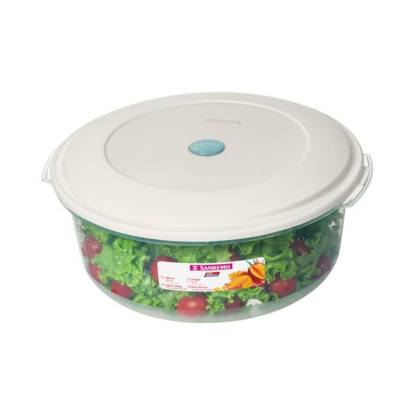 Foto do produto POTE REDONDO PLÁSTICO SANREMO 4,45L | CONTENEDOR DE ALIMENTOS PLÁSTICO REDONDO  SANREMO | SANREMO ROUND PLASTIC FOOD CONTAINER
