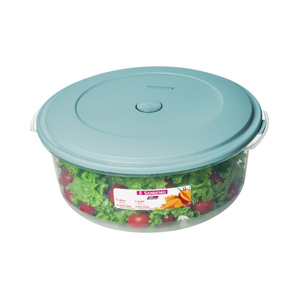 Foto do produto POTE REDONDO PLÁSTICO SANREMO 4,45L | CONTENEDOR DE ALIMENTOS PLÁSTICO REDONDO  SANREMO | SANREMO ROUND PLASTIC FOOD CONTAINER