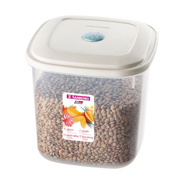 Foto do produto POTE QUAD. AL SANREMO PLÁSTICO 3,2L | CONTENEDOR DE ALIMENTOS PLÁSTICO CUADRADO ALTO SANREMO | SANREMO SQUARE PLASTIC FOOD CONTAINER