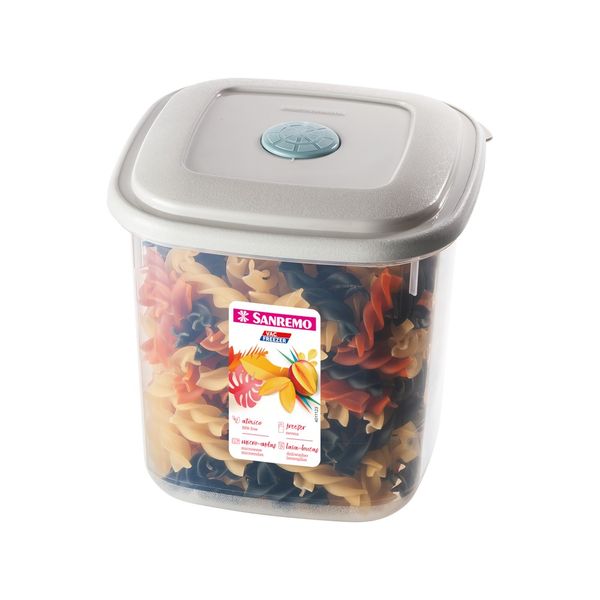 Foto do produto POTE QUAD. AL SANREMO PLÁSTICO 1,7L | CONTENEDOR DE ALIMENTOS PLÁSTICO CUADRADO ALTO SANREMO | SANREMO SQUARE PLASTIC FOOD CONTAINER