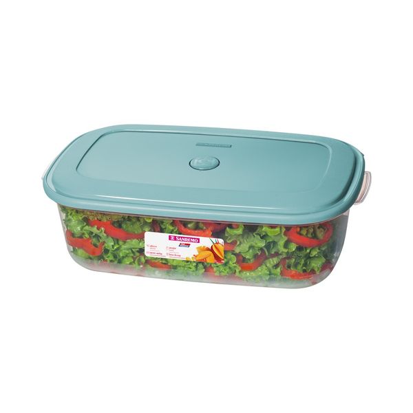 Foto do produto POTE RETANG. AL G PLÁSTICO SANREMO 4,5L | CONTENEDOR RECTANGULAR ALTO PLÁSTICO GRANDE SANREMO | SANREMO RECTANG. PLASTIC FOOD CONTAINER LARG