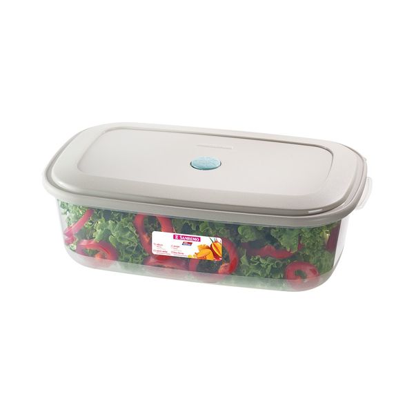 Foto do produto POTE RETANG. AL G PLÁSTICO SANREMO 4,5L | CONTENEDOR RECTANGULAR ALTO PLÁSTICO GRANDE SANREMO | SANREMO RECTANG. PLASTIC FOOD CONTAINER LARG