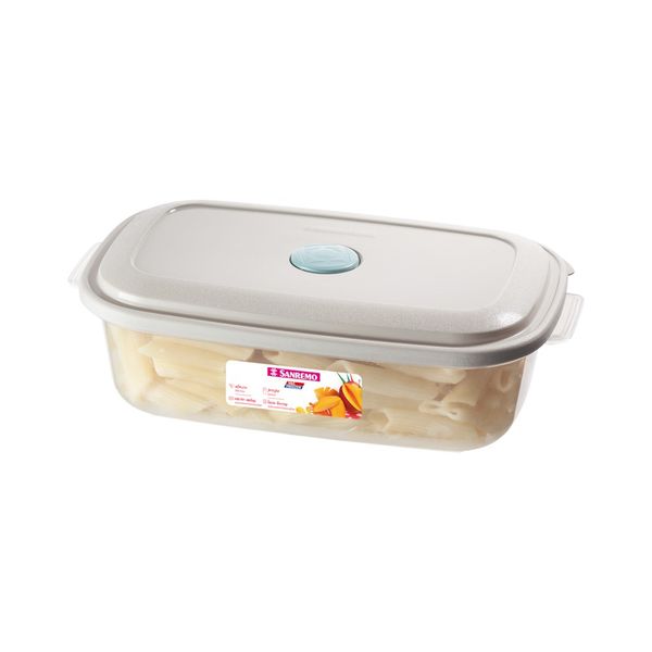 Foto do produto POTE RETANG. AL P PLÁSTICO SANREMO 1,1L | CONTENEDOR RETANGULAR ALTO PLÁSTICO PEQUEÑO SANREMO | SANREMO RECTANG. PLASTIC FOOD CONTAINER SMALL