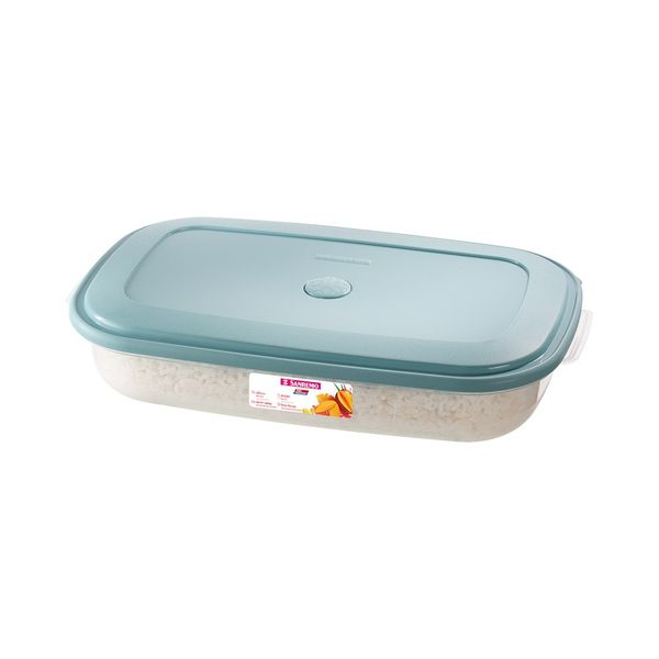 Foto do produto POTE RETANG. BX G PLÁSTICO SANREMO 2,7L | CONTENEDOR DE ALIMENTOS PLÁSTICO RECTÁNGULAR BAJO GRANDE SANREMO | BX RECTANG. PLASTIC FOOD CONTAINER LARGE